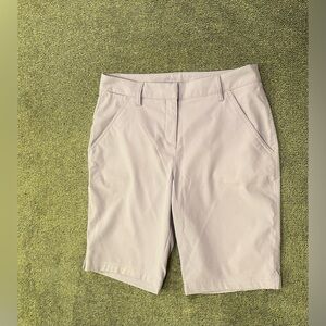 Puma lavender women’s Bermuda golf shorts, size 4